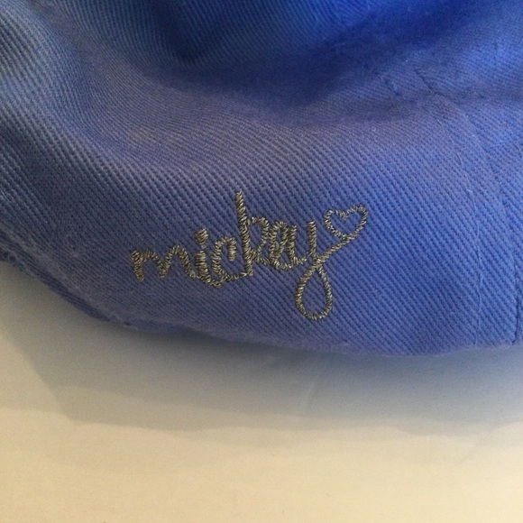 Disney Embellished Mickey Mouse Blue Baseball Cap - Picture 3 of 6